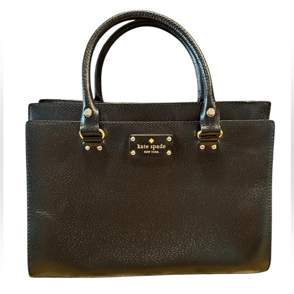 Kate Spade Black Leather Tote Bag - Picture 2 of 7